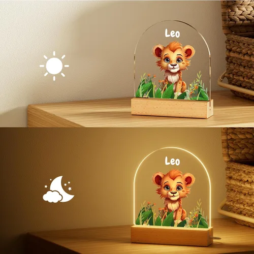 Miniatura 3 de Luz nocturna personalizada, luz nocturna acrílica Koala, regalos personalizados para niños, nombre personalizado, brillo ajustable, alimentación