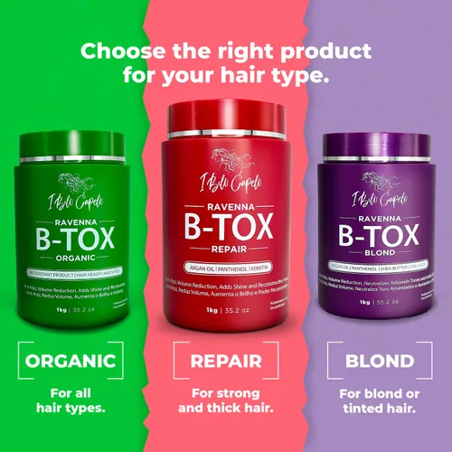 Miniatura 7 de I Belli Capelli Ravenna Repair B-tox Tratamiento para el cabello - Cirugía capilar para el cabello, sin formaldehídos, de larga duración, Reparación