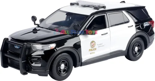 Miniatura 2 de Motormax All Star Toys 2022 Ford Explorer Police Interceptor Utility LAPD Departamento de Policía de Los Ángeles 1/24 Diecast Model 76994