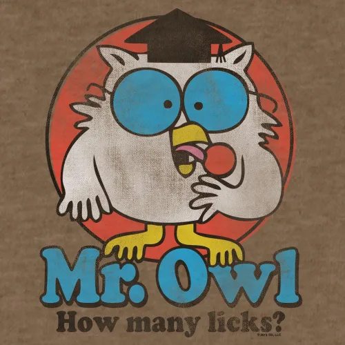 Miniatura 2 de Tee Luv Men's Mr Owl How Many Licks Shirt - Vintage Tootsie Pop Graphic T-Shirt