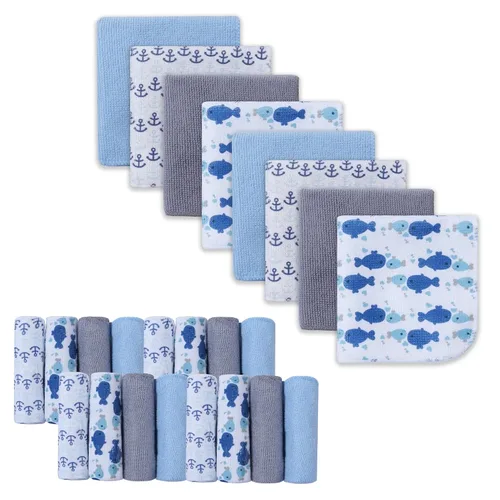 Miniatura 25 de softan Toallitas para bebé, paquete de 24 toallitas de baño para bebé extrasuaves y ultra absorbentes, toallitas faciales para bebé unisex