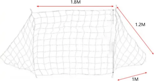 Miniatura 2 de 6 redes de fútbol de 4 pies, redes de fútbol, red de portería adecuada para uso familiar o como red sustitutiva para entrenamiento