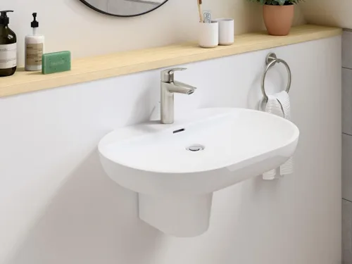 Miniatura 4 de GROHE 23990EN3 Eurosmart, grifo de baño de tamaño M de un solo orificio con un solo orificio 1.2 GPM, níquel cepillado