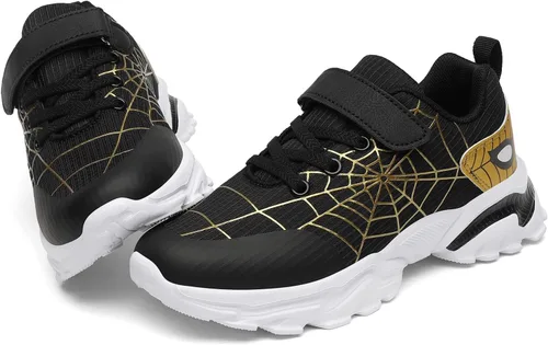 Miniatura 3 de Wolidio Zapatos deportivos ligeros para niños y niñas pequeños y grandes, transpirables, deportivas, atléticas, para entrenamiento cruzado
