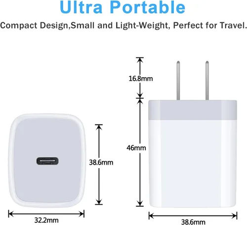 Miniatura 6 de Caja de carga rápida USB C para Galaxy A17 5G A16 A15/A54/A56/A35/S25Ultra/S24FE/Z Fold7 Flip7 6/A14/A13/A23/A23/A53/S23/A25, iPhone 17 Pro