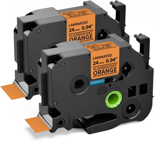 Miniatura 13 de Label KINGDOM Etiqueta compatible con Brother TZe-141 Cinta para etiquetadora negra sobre transparente para cubos PT1800 PTE300 PTD400AD, 0.709 in