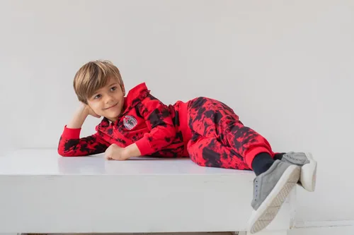 Miniatura 2 de Marvel Spider-Man Tie Dye - Sudadera con capucha y cremallera para niños grandes