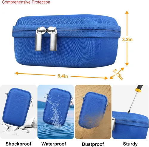 Miniatura 3 de Elonbo KODAK - Funda de transporte para cámara digital KODAK PIXPRO WPZ2, bolsa de viaje dura KODAK WPZ2, resistente al agua, a prueba de golpes