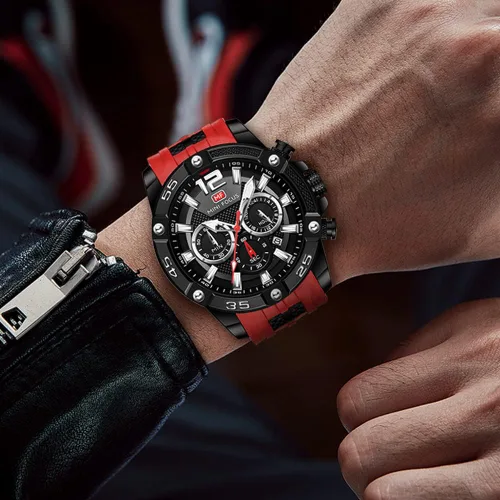 Miniatura 4 de Mini Focus Men Watches Unique Casual Wrist Watches (ChronographWaterproofLuminousCalendar24 Hours) Silicon Band Fashion Watches for Men