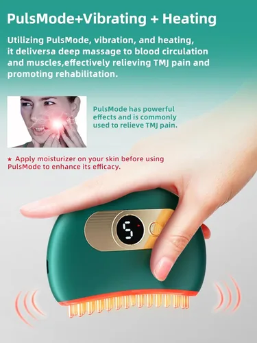 Miniatura 3 de SandoKare TMJ Relief Products Mandíbula, Masajeador de Alivio TMJ, Vibración y Calentamiento, Diseño Ergonómico Multi-Aguja Herramienta de Masaje