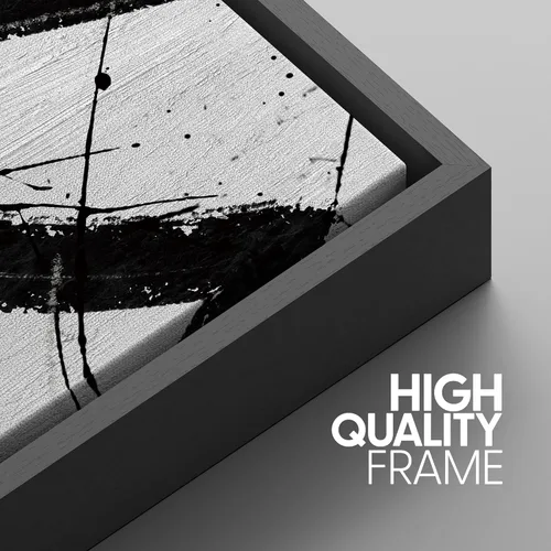 Miniatura 552 de SIGNWIN Lienzo enmarcado para pared, arte con pinceladas de flujo neutro en tonos beige abstractos, ilustraciones, arte moderno, decorativo