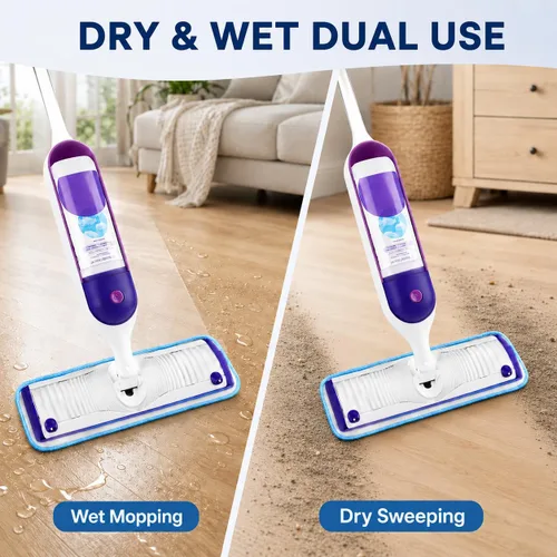 Miniatura 3 de Paquete de 6 almohadillas de microfibra reutilizables compatibles con Swiffer PowerMop, almohadillas de repuesto lavables a máquina para trapeador