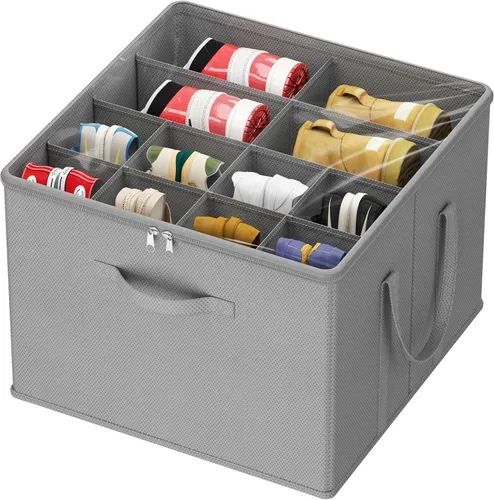 Miniatura 31 de Lifewit Organizador de almacenamiento de zapatos para armario para 12-16 pares, contenedor de almacenamiento grande de tela con cubierta