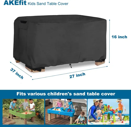 Miniatura 2 de AKEfit Funda para mesa de agua y arena para niños, para duchas de lluvia, estanque de agua, impermeable, a prueba de polvo, para juguetes al aire