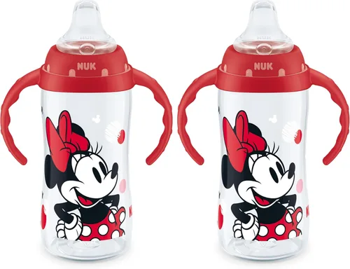 Miniatura 9 de NUK Disney Princess - Vaso grande para aprender, 10 onzas, paquete de 2 unidades, sin BPA, a prueba de derrames