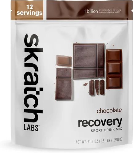 Miniatura 12 de Skratch Labs Mezcla de bebida de recuperación después del entrenamiento con horchata, (21.2 onzas, 12 porciones) con proteína de leche completa