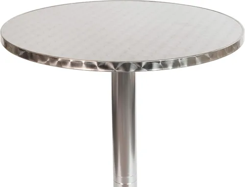 Miniatura 5 de Flash Furniture Mesa de barra de metal - Mesa de patio de aluminio - Mesa de barra redonda Mellie de 23.5 pulgadas de alto - Interior y exterior