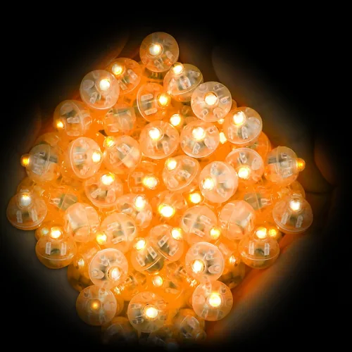 Miniatura 7 de Decoración de lámparas en bolas para fiestas de boda, luz de larga duración para linterna de papel, luz de flash LED multicolor, 100
