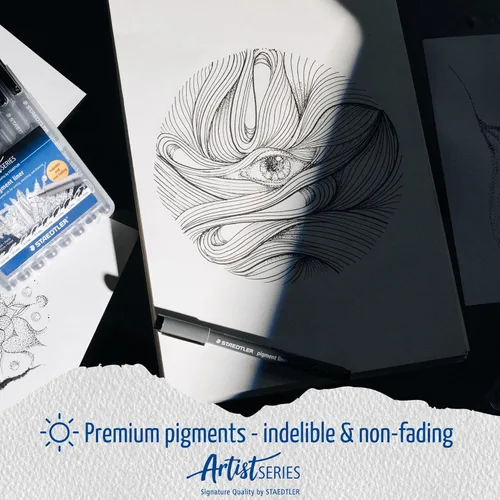 Miniatura 13 de STAEDTLER Pigment Liner Set de bocetos de regalo de 6 rotuladores al precio regular de 4 (2 gratis), 308 SB6P