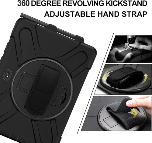 Miniatura 4 de Funda para Samsung Galaxy Tab Active Pro 10.1 T540 T545 T547, grado militar [probada en caídas de 15 pies] Funda protectora de cuerpo completo a
