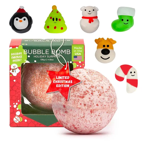 Miniatura 18 de Bombas de baño de unicornio para niñas con juguetes esponjosos sorpresa en el interior de Two Sisters - Grandes bombas de burbujas para niños