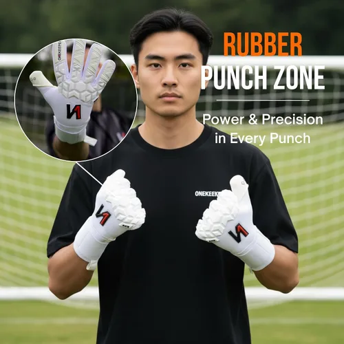 Miniatura 6 de ONEKEEPER ACE Guantes de portero – Protección sin dedos – Guantes de portero de fútbol profesional para niños, jóvenes y adultos – látex de contacto