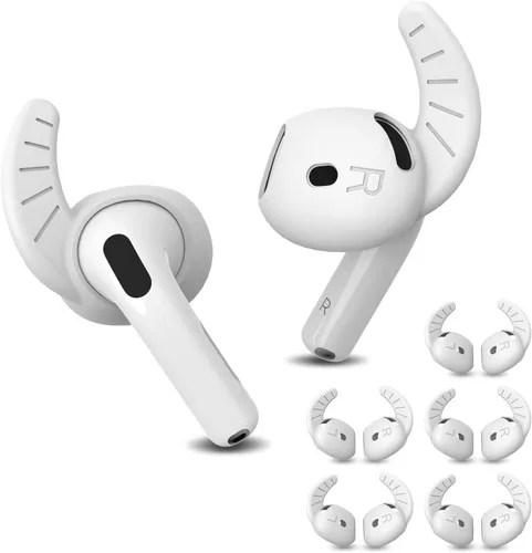 5 pares de ganchos para orejas para AirPods 4, puntas para oídos antideslizantes para AirPod 4 de silicona suave, cubiertas para accesorios para Air