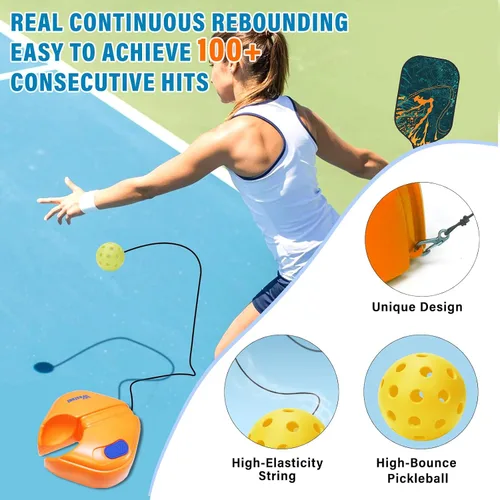 Miniatura 2 de Westant Match Buddy Pickleball Trainer - Pickle Ball Practice Rebounder with 2 Balls, Pickleball Training Aids for Adults, Kids, for Self Practice