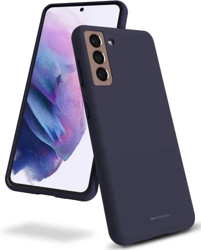 Miniatura 10 de GOOSPERY Funda de silicona líquida compatible con Samsung Galaxy S21, suave al tacto, protección de cuerpo completo, a prueba de golpes, con forro