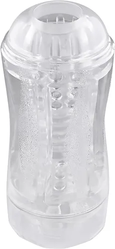 Miniatura 3 de Género X - Doble Fantasía - Masturbador masculino de doble extremo - transparente