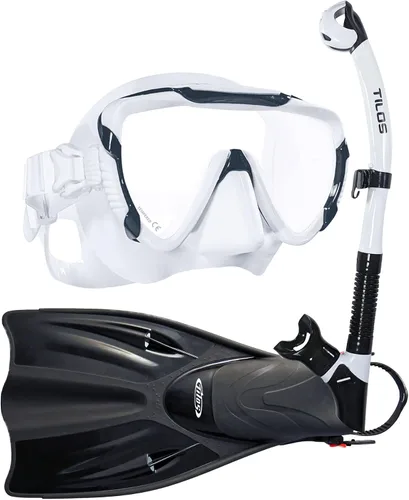 Miniatura 11 de Tilos Máscara Morphi con buceo U-Pro II y paquete de aletas OH de escapada