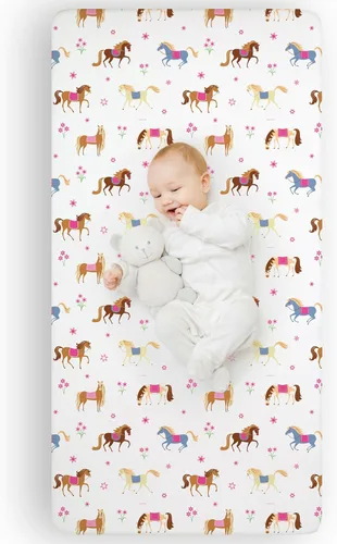 Miniatura 15 de Wildkin Sábana bajera ajustable 100% microfibra para niños, suave y transpirable, bailarina
