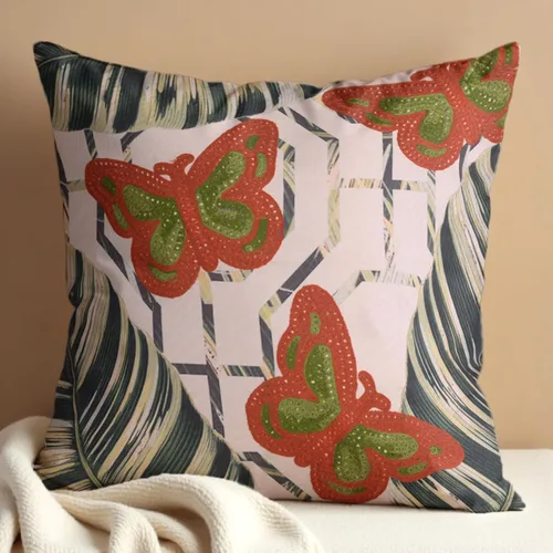 Miniatura 10 de Decozen Fundas de almohada decorativas con estampado de pájaros con diseño floral para decoración del hogar, sala de estar y dormitorio, funda