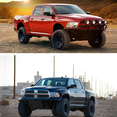 Miniatura 7 de PetGirl Conjunto de faros delanteros compatible con Dodge Ram 1500 2500 3500 2009-2018 Pickup con lámpara de parachoques, carcasa cromada, reflector