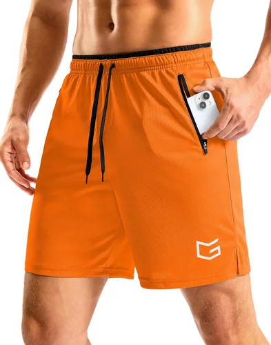 Miniatura 27 de G Gradual Pantalones cortos de correr para hombre con bolsillos con cremallera, secado rápido, gimnasio, atletismo, entrenamiento, pantalones cortos