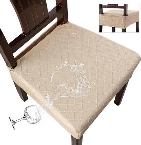Miniatura 9 de Genina Fundas de asiento impermeables para sillas, fundas de asiento para sillas de comedor, fundas para sillas de cocina, fundas para sillas