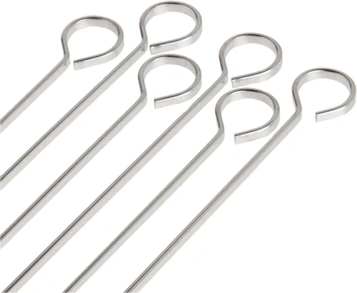 Miniatura 3 de Pinchos de acero inoxidable, juego de 6, de la marca Norpro, Plateado