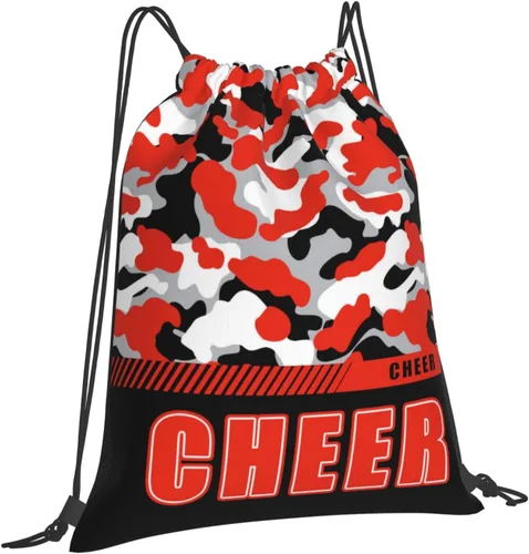 Miniatura 57 de Mochila con cordón impermeable para gimnasio, bolsas con cordón, bolsa de cuerda deportiva, mochila de camuflaje, Bolsas con cordón Cheer - Bolsas
