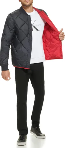 Miniatura 7 de Calvin Klein Chaqueta acolchada reversible con diamantes para hombre