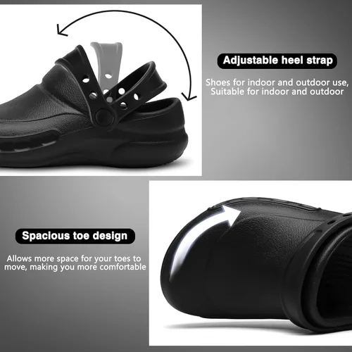 Miniatura 4 de Zapatos de chef unisex resistentes al aceite zuecos de chef zapatos de enfermería zapatos de cocina para hombres zapatos de trabajo impermeables