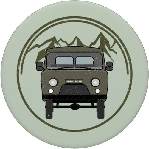 Miniatura 3 de Buchanka UAZ 452 Off-Road 4x4 Minivan Camping PopSockets intercambiables PopGrip