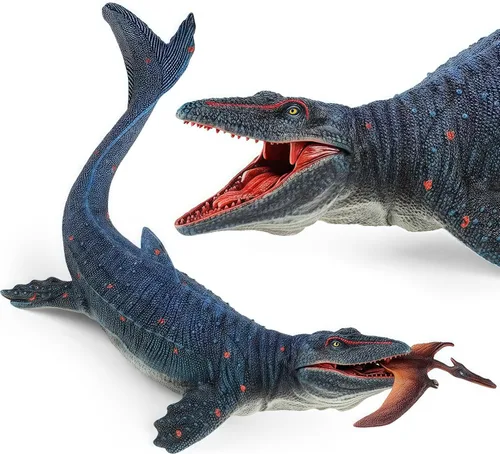 Miniatura 2 de Juguetes de dinosaurio Mosasaurus y Pterosaurio realistas de Gemini & Genius para niños, regalos para jugar y exhibir o suministros de fiesta