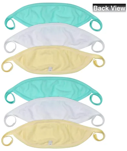 Miniatura 4 de ToBeInStyle Paquete de 6 cómodas carpetas para el vientre del bebé recién nacido, color pastel, talla única Paquete de 6: Pastel