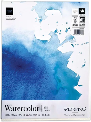 Miniatura 3 de Fabriano Studio Mixed Media Fat Pad, 180lb., 9" x 12