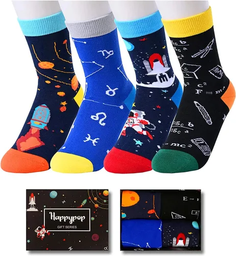 HAPPYPOP Regalos deportivos para niños Fútbol, béisbol, bicicleta, tiburón, regalos para niños, calcetines de animales del océano