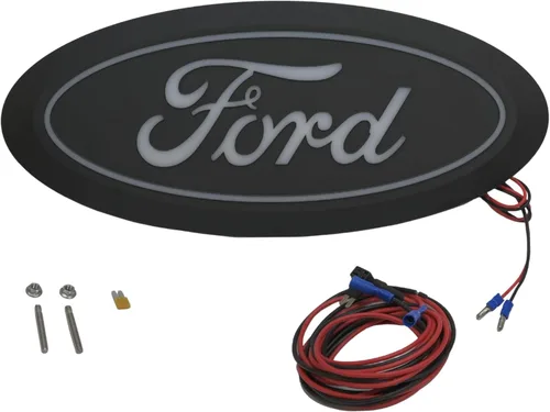 Miniatura 3 de Putco Luminix Emblema de rejilla ovalada con luz LED blanca - Compatible con Ford F250, F350, F450 17-25 sin cámara
