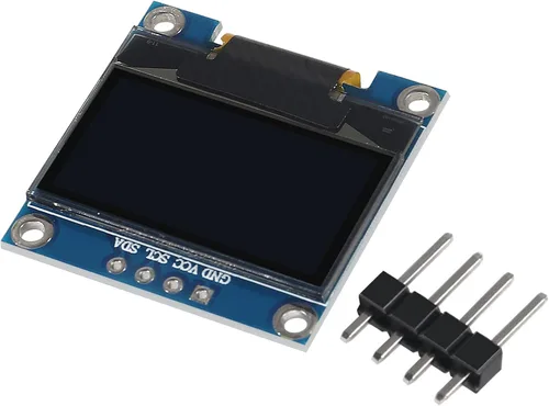 Miniatura 5 de 6 unids 0.96 pulgadas 12864 128x64 OLED pantalla LCD módulo I2C IIC SSD1306 controlador 4 pines para Arduino Raspberry Pi-luz blanca