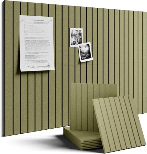 Miniatura 51 de Tablero de anuncios de fieltro grande de 36 x 24 pulgadas, alternativa al tablero de corcho – Paquete de 6 con 40 pestañas adhesivas extraíbles