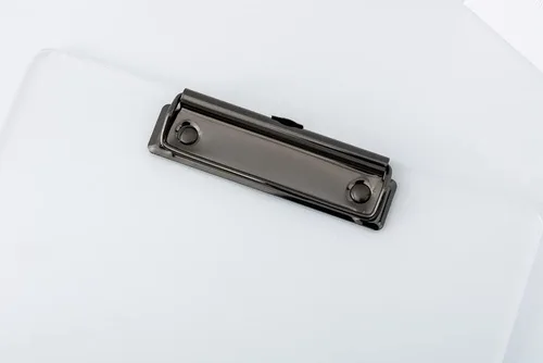 Miniatura 5 de JIARI Paquete de 4 portapapeles de acrílico transparente para oficina, tamaño A4, 8.6 x 12.2 pulgadas (negro, 4 unidades)