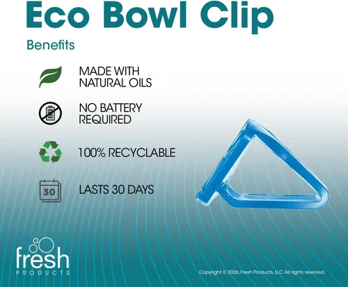 Miniatura 3 de Fresh Products FRS EBC72 CBLBX Eco-Fresh - Pinza para tazón, flor de algodón, color azul (paquete de 12)